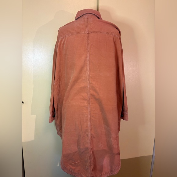 Pilcro Oversized Dusty Salmon Jacket Dress. Different Color Than Shown Here - Picture 9 of 11